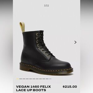 Vegan 1460 Felix lace up boots